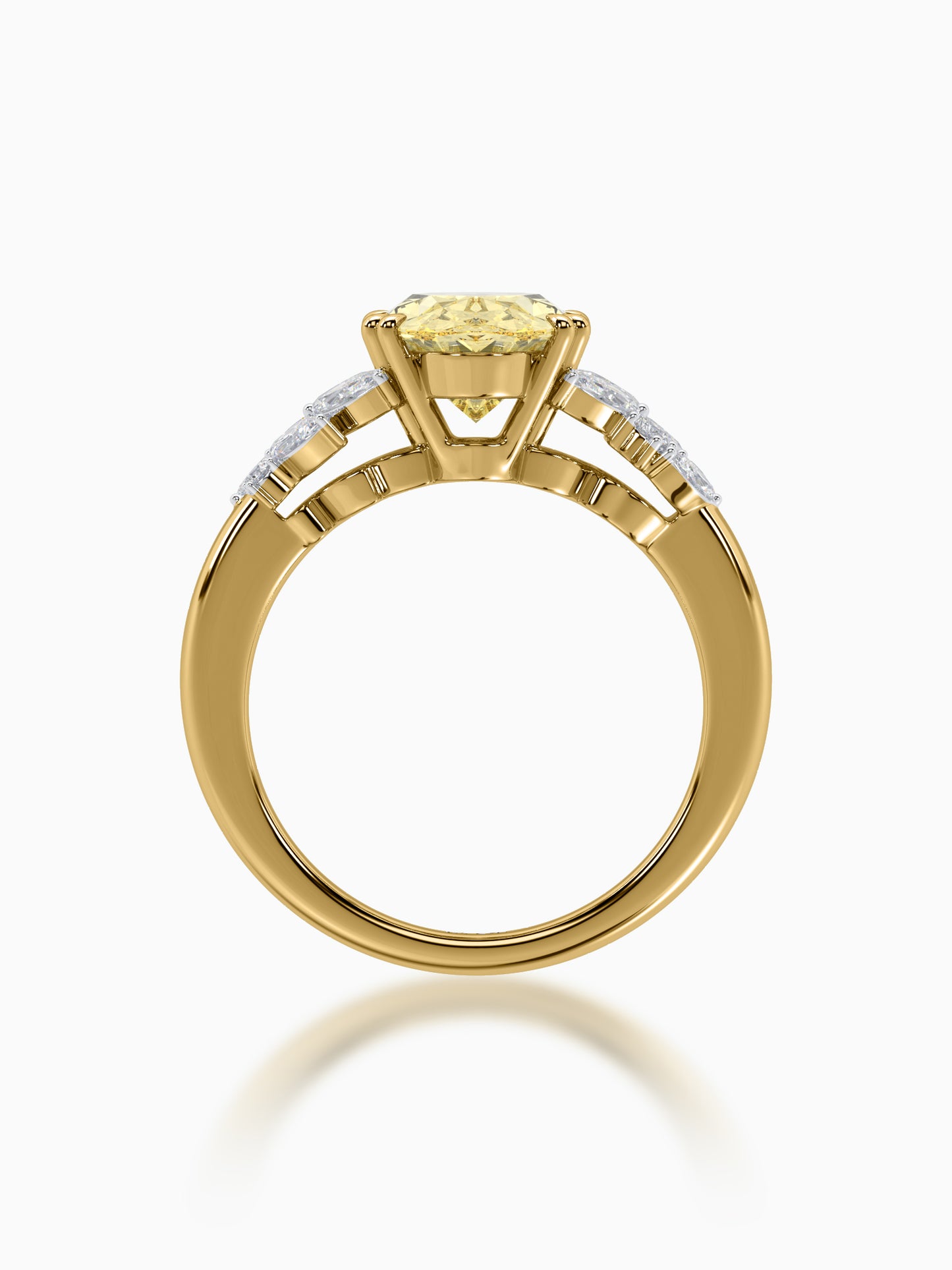 Forever flame diamond ring