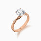 Modern twist diamond ring