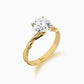 Modern twist diamond ring