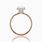 Eros halo diamond ring