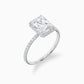 Eros halo diamond ring