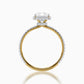 Eros halo diamond ring