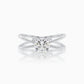 Intertwined charm diamond ring