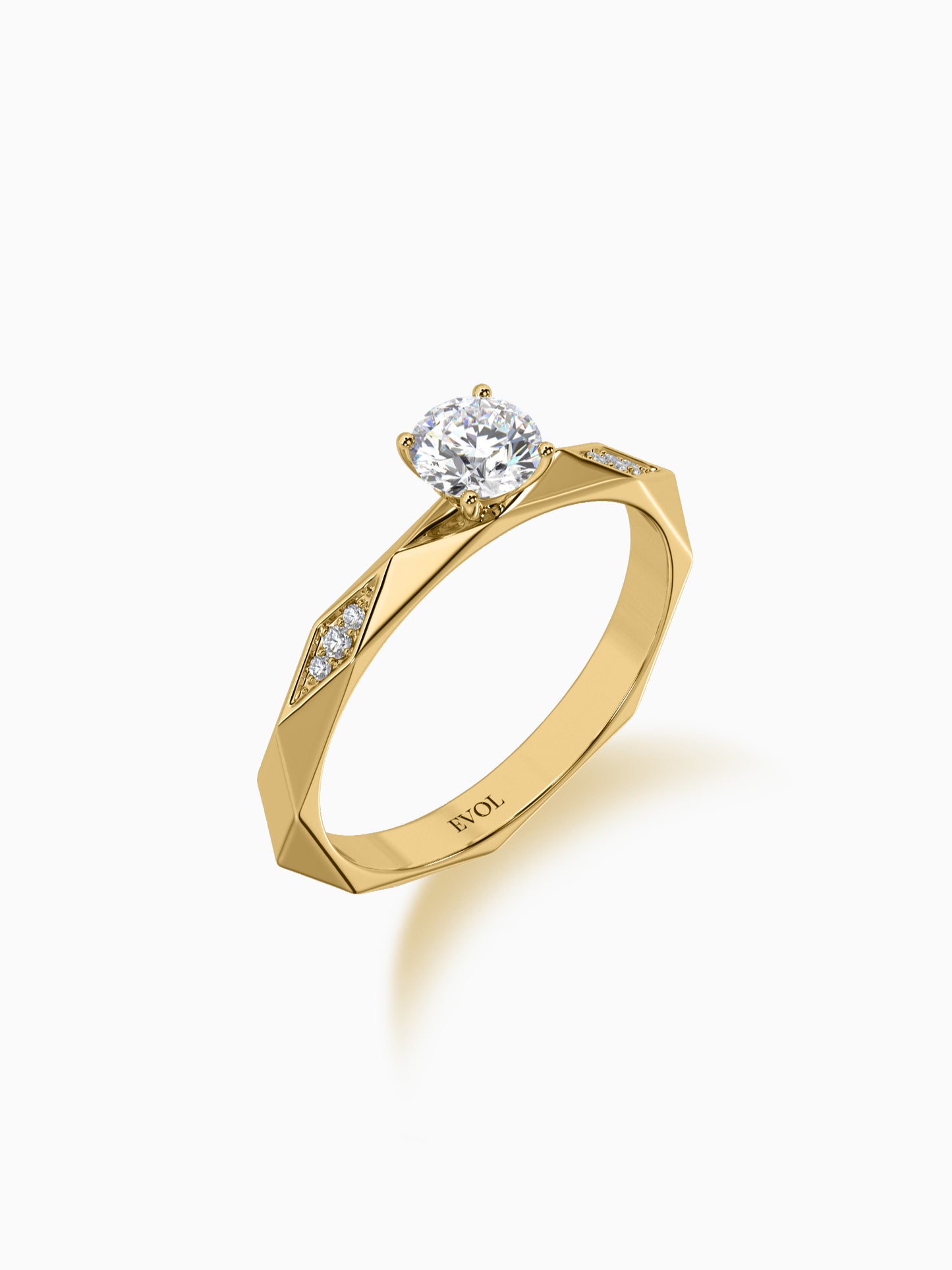 Prism diamond ring