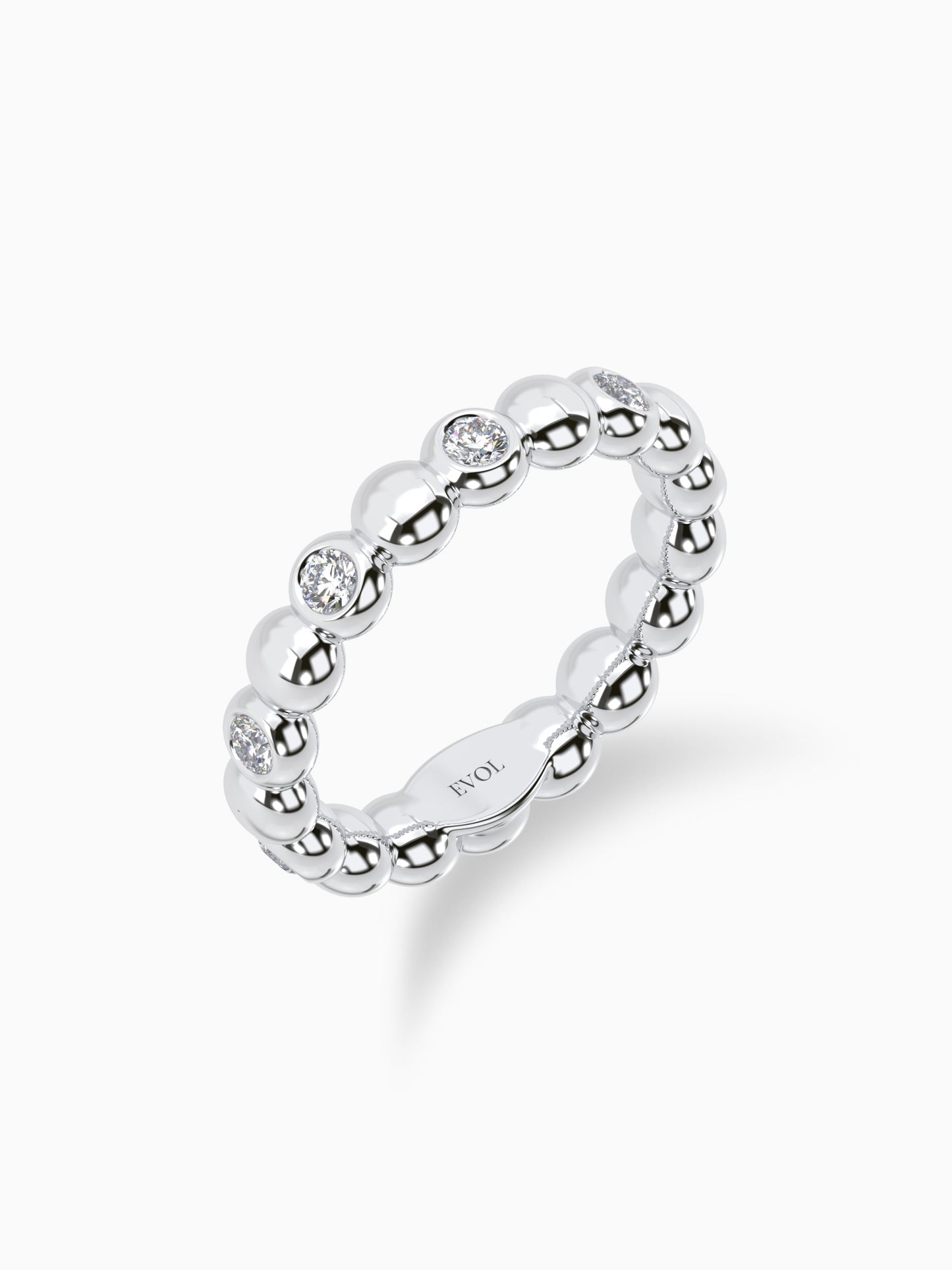 Moonlight diamond eternity ring