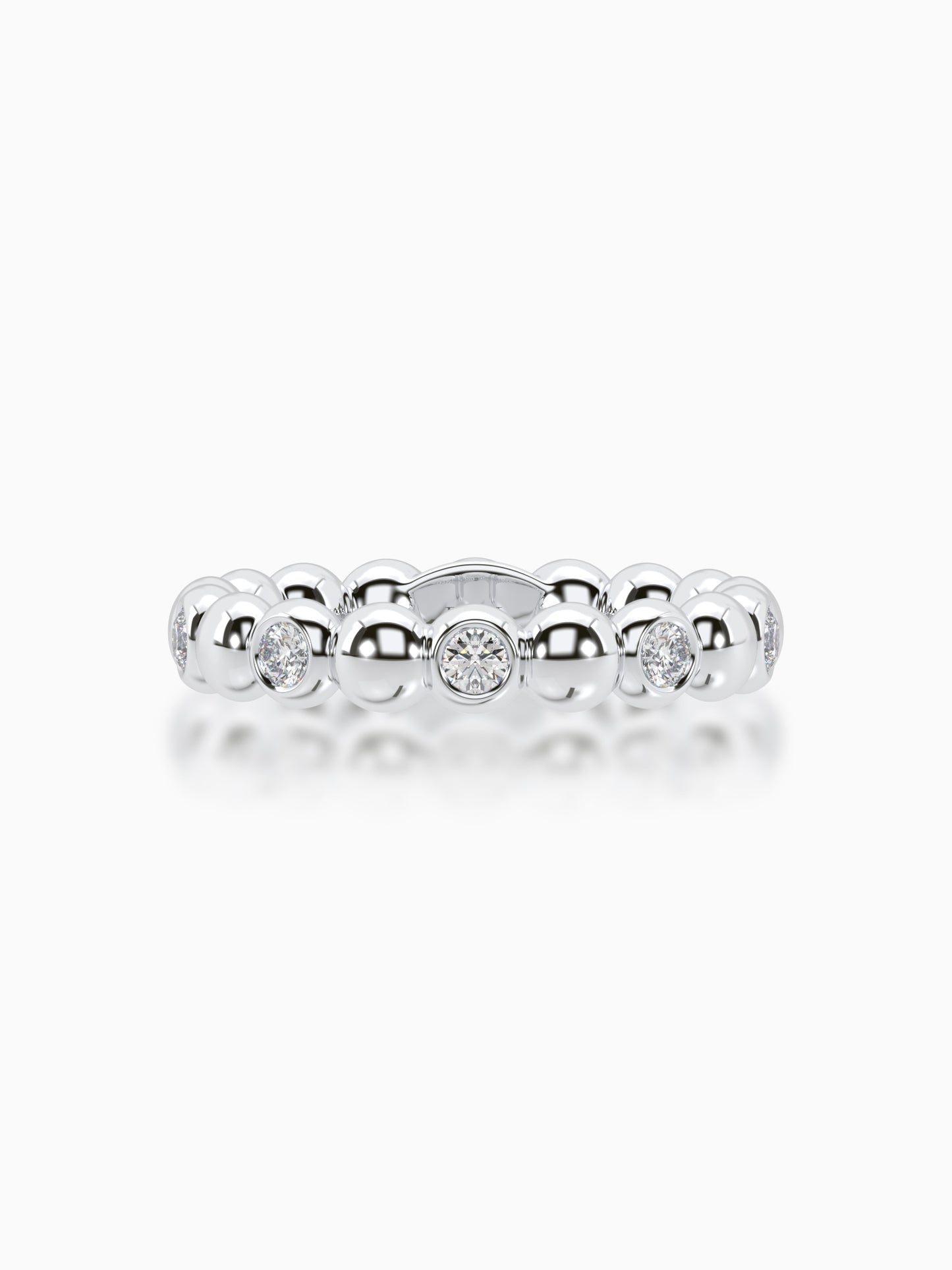 Moonlight diamond eternity ring