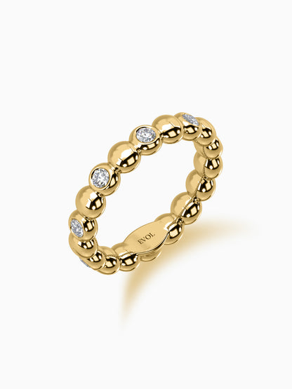 Moonlight diamond eternity ring