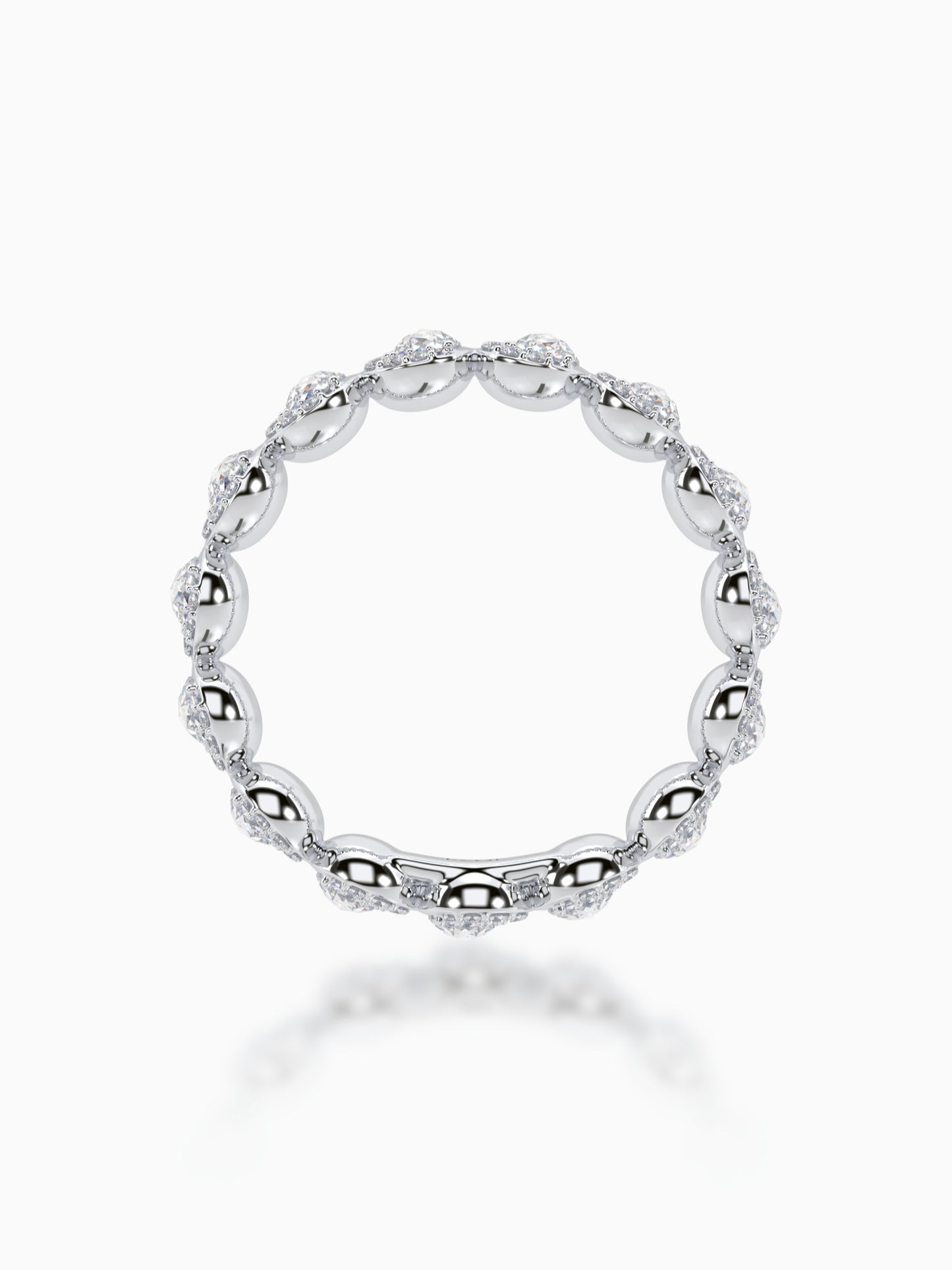 Moon shine diamond eternity ring