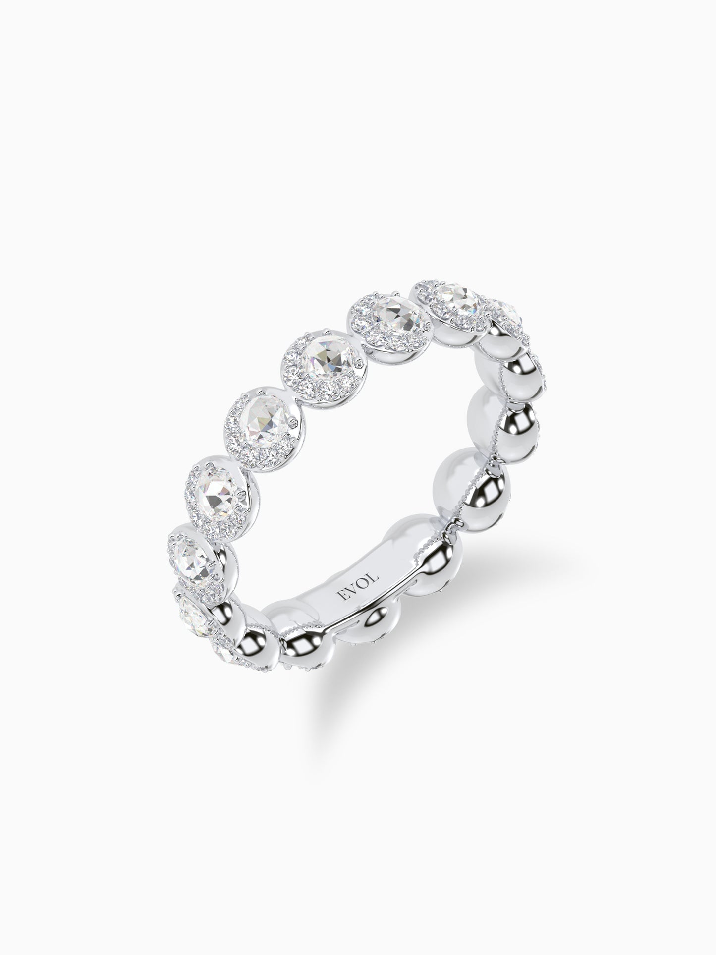 Moon shine diamond eternity ring