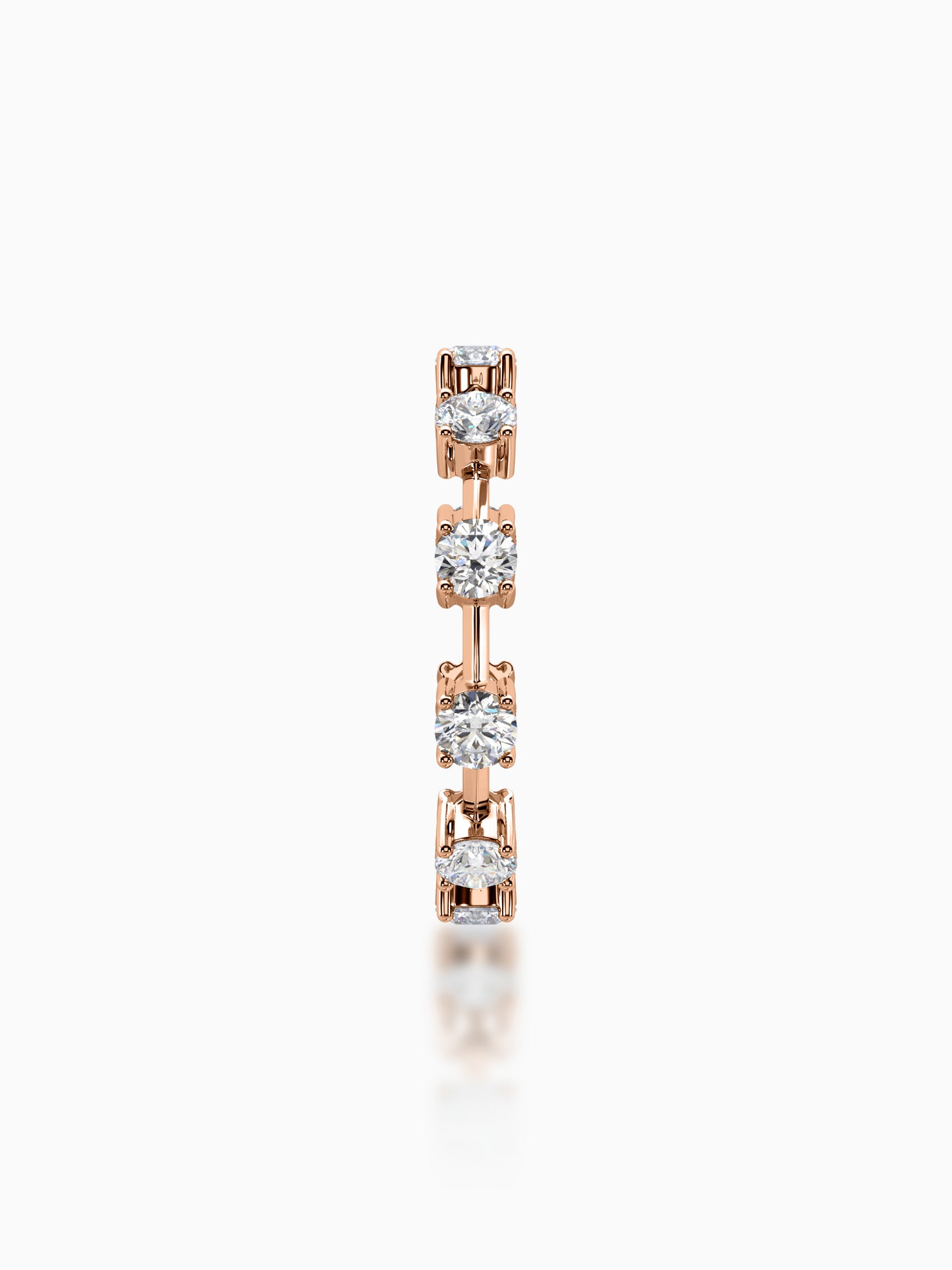 Petite solar diamond eternity ring