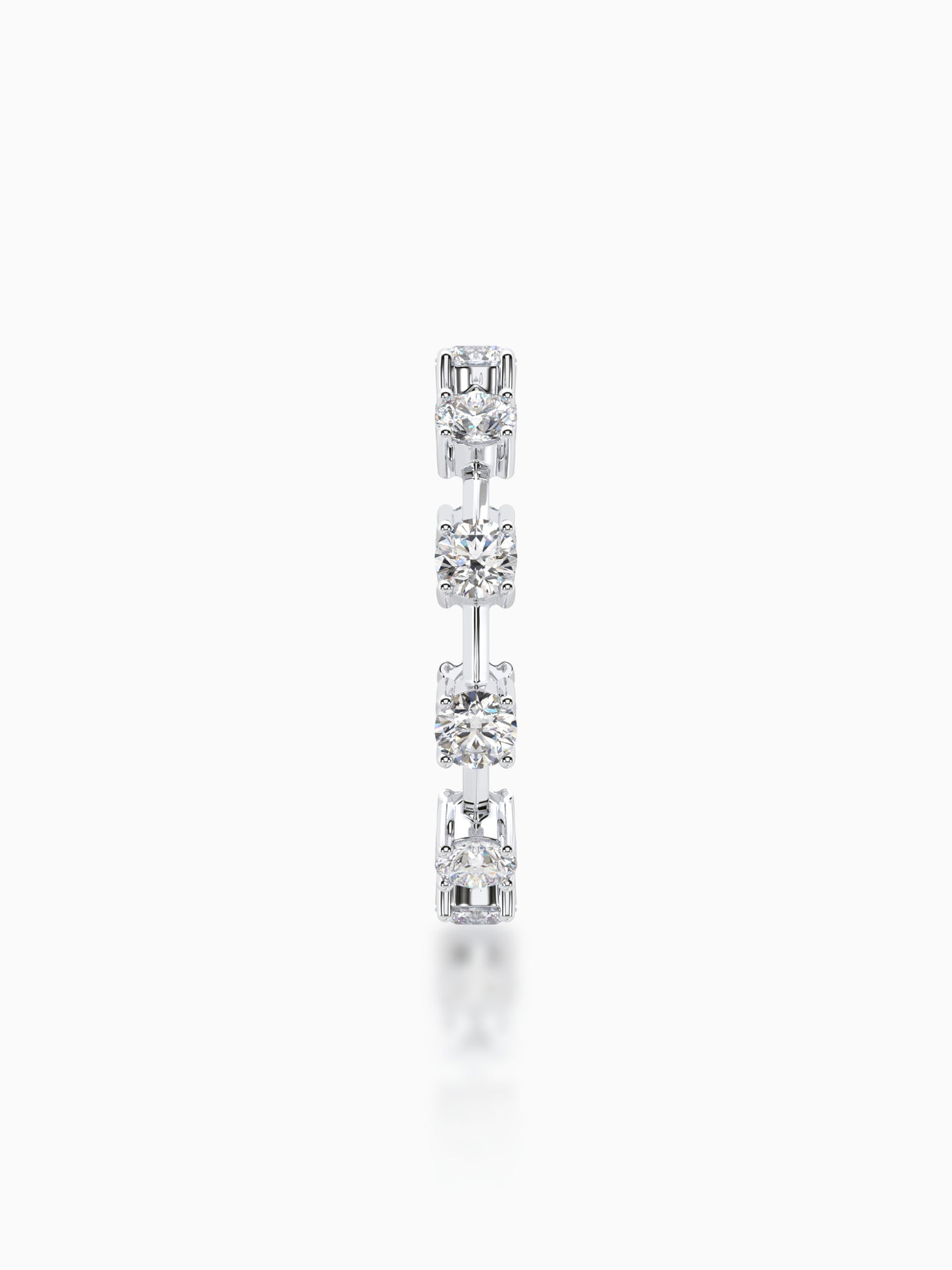 Petite solar diamond eternity ring