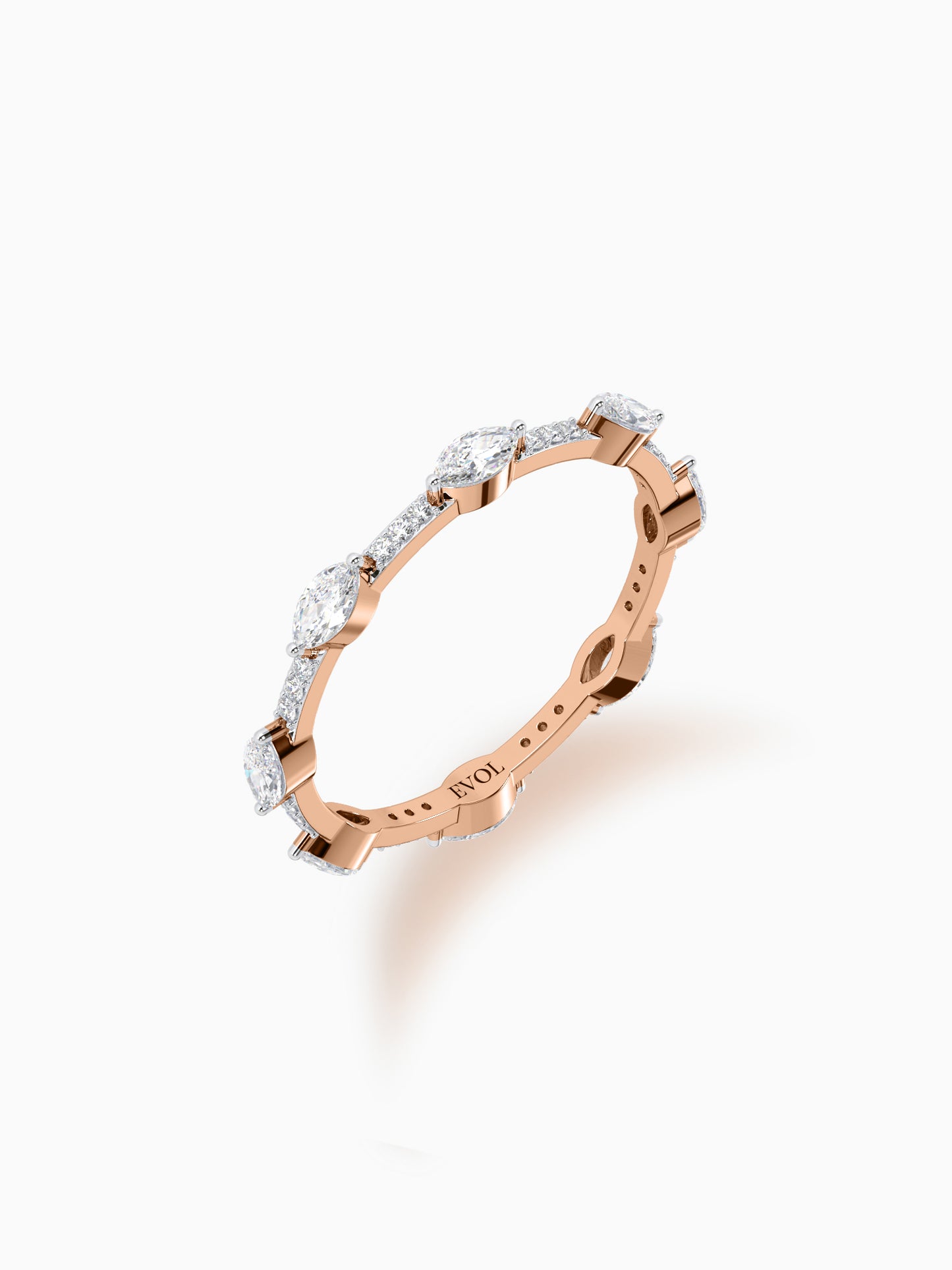 Petite zen eternity ring