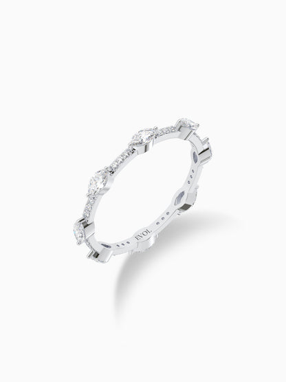 Petite zen eternity ring