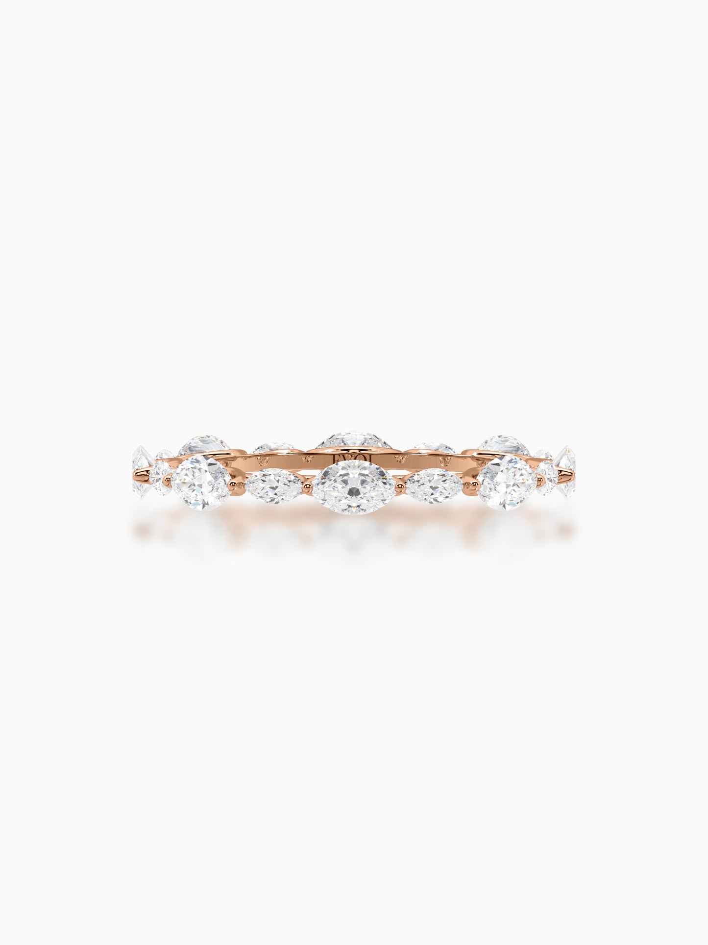 Modern symphony diamond eternity ring