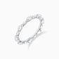 Modern symphony diamond eternity ring