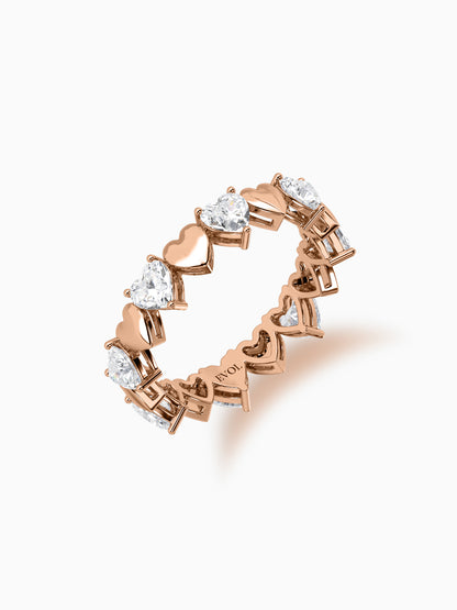 Infinite affection diamond eternity ring