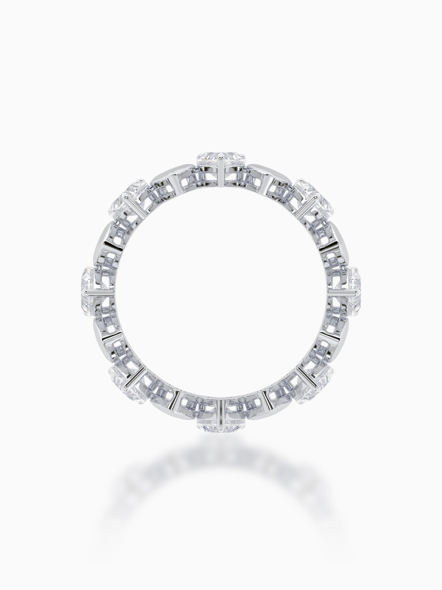 Infinite affection diamond eternity ring