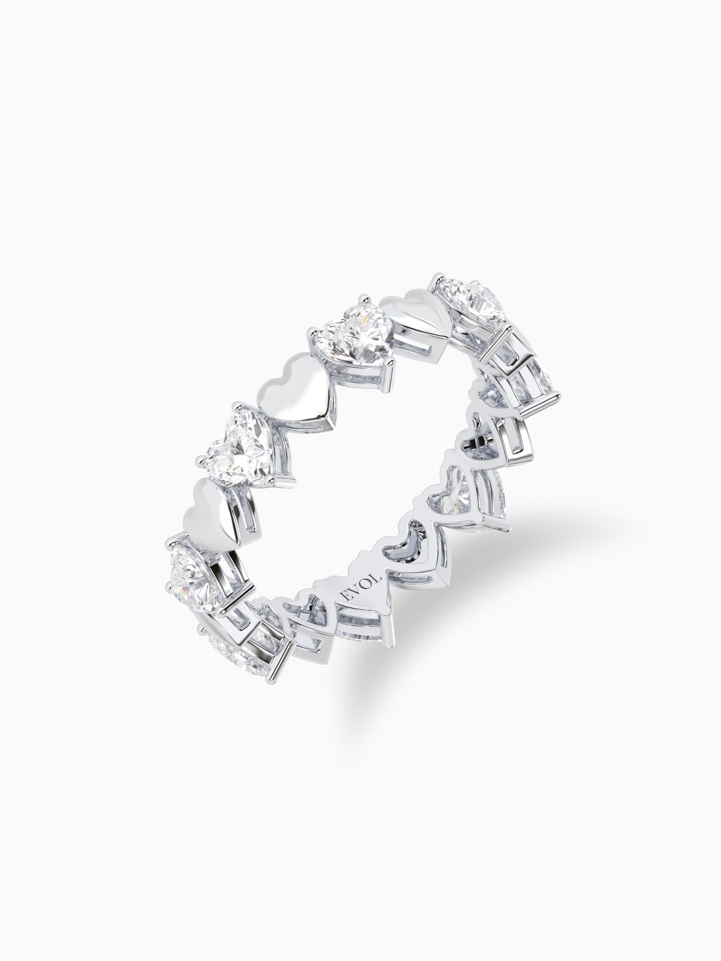 Infinite affection diamond eternity ring