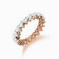 Cupid heart diamond eternity ring