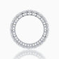 Cupid heart diamond eternity ring