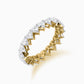 Cupid heart diamond eternity ring