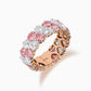 Twirling hearts diamond eternity ring