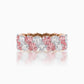 Twirling hearts diamond eternity ring