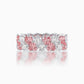 Twirling hearts diamond eternity ring