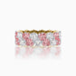 Twirling hearts diamond eternity ring