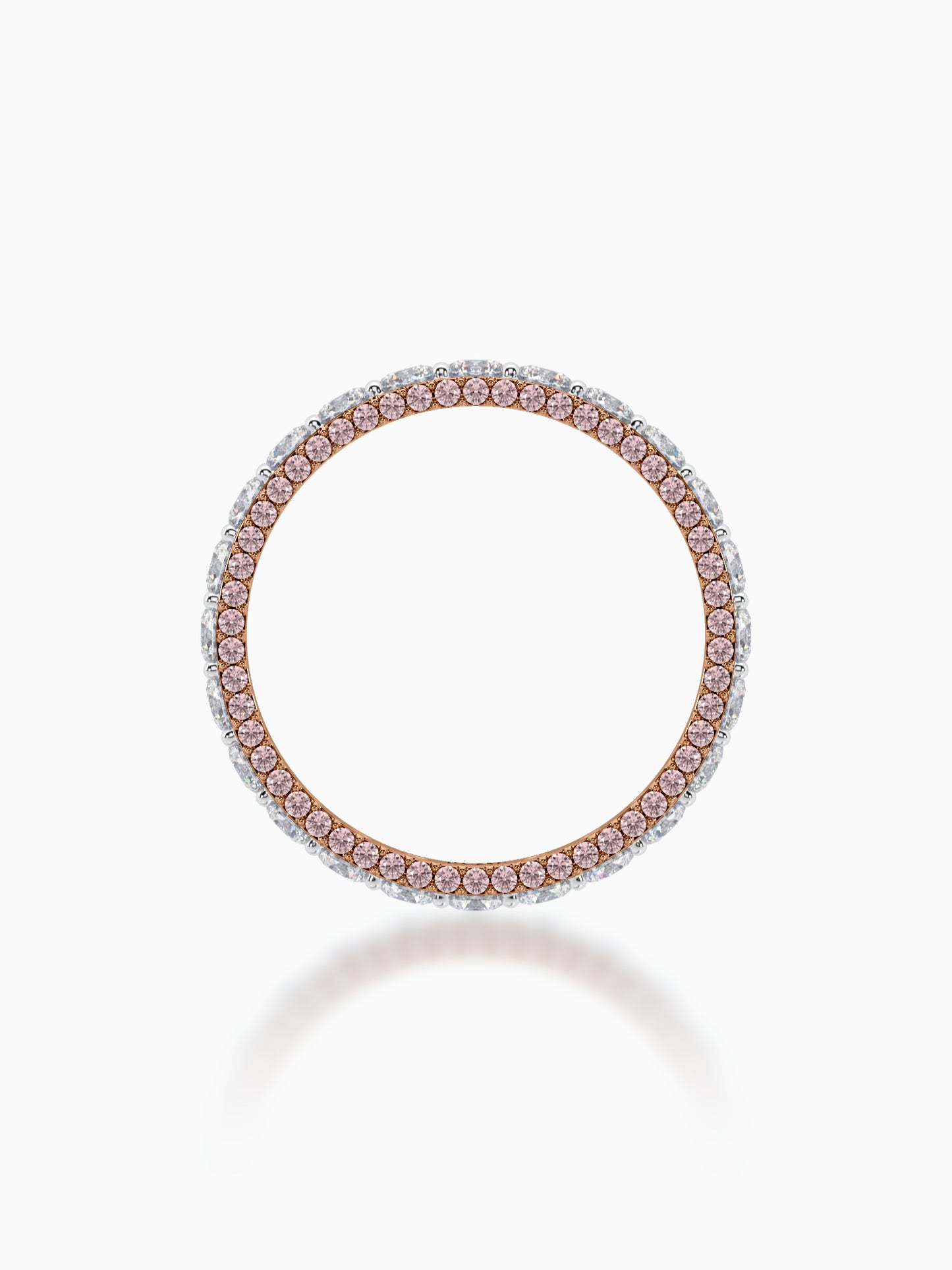 Whirlwind diamond eternity ring