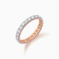 Whirlwind diamond eternity ring