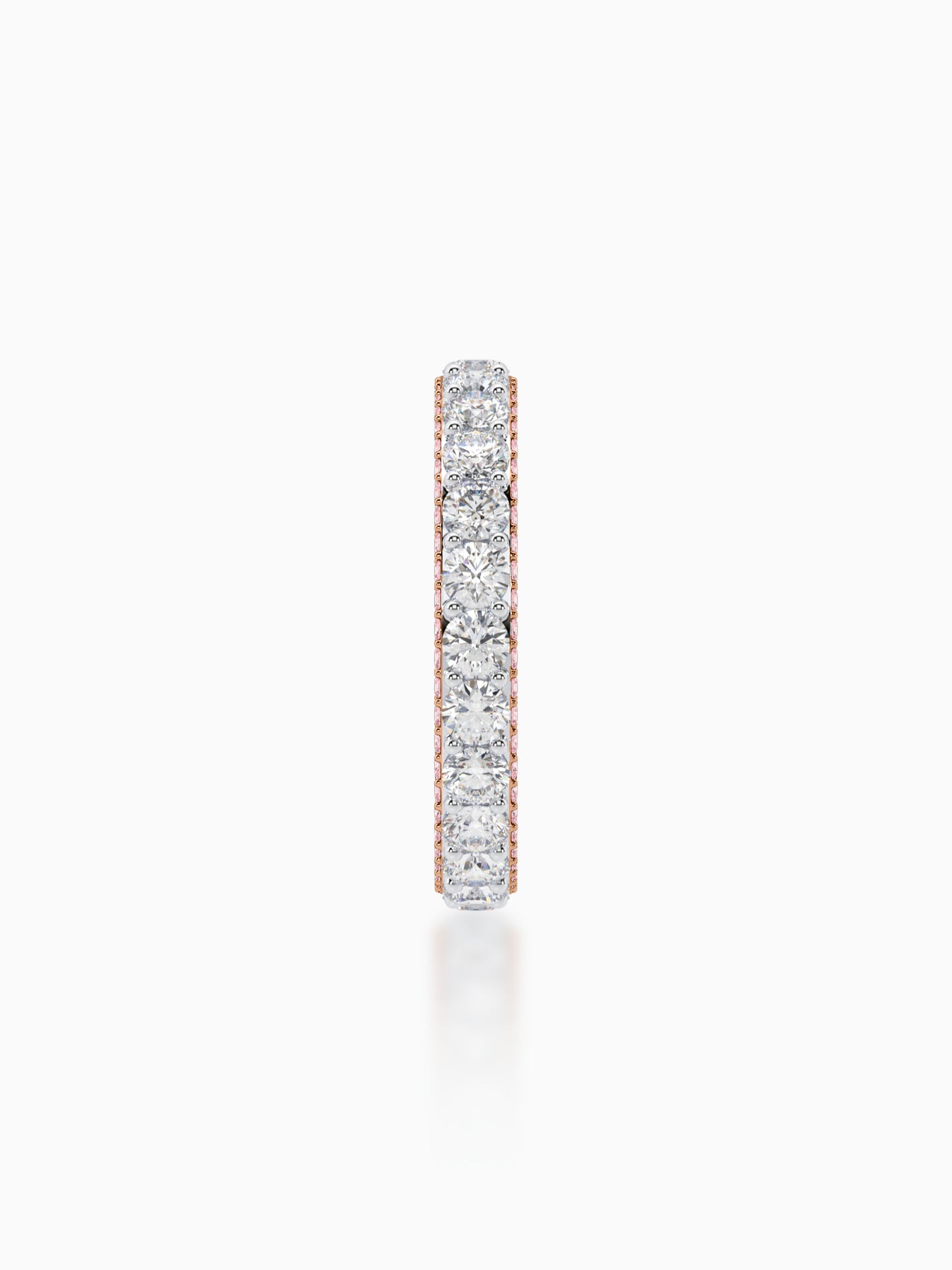 Whirlwind diamond eternity ring