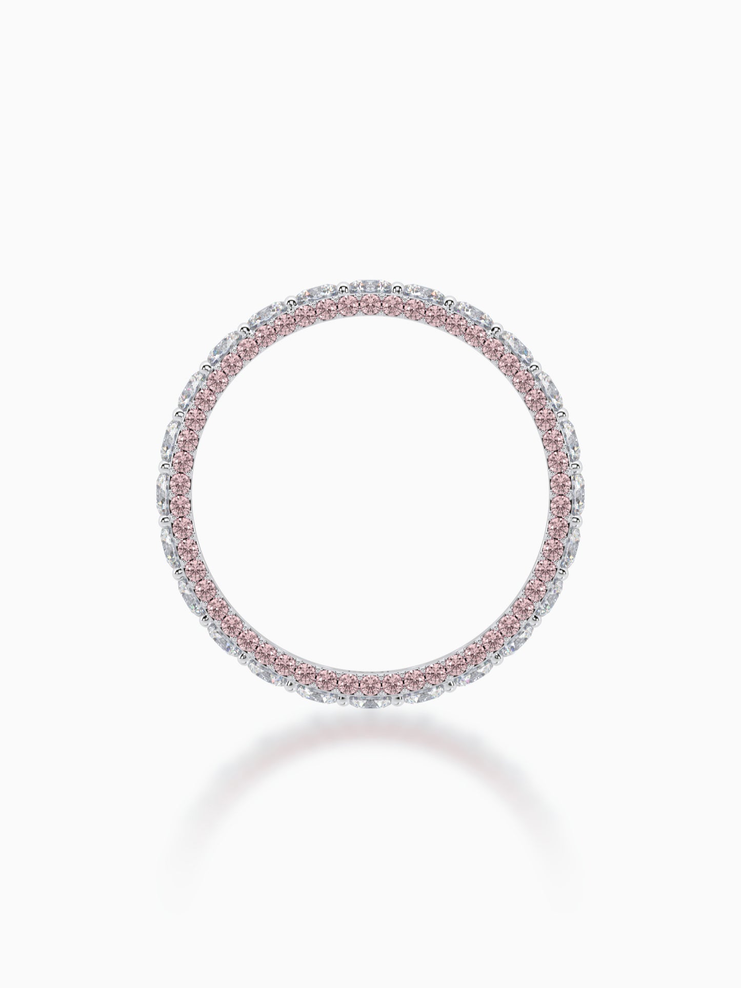 Whirlwind diamond eternity ring