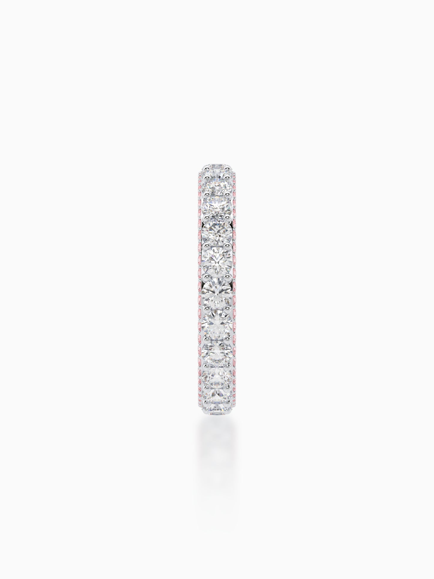 Whirlwind diamond eternity ring