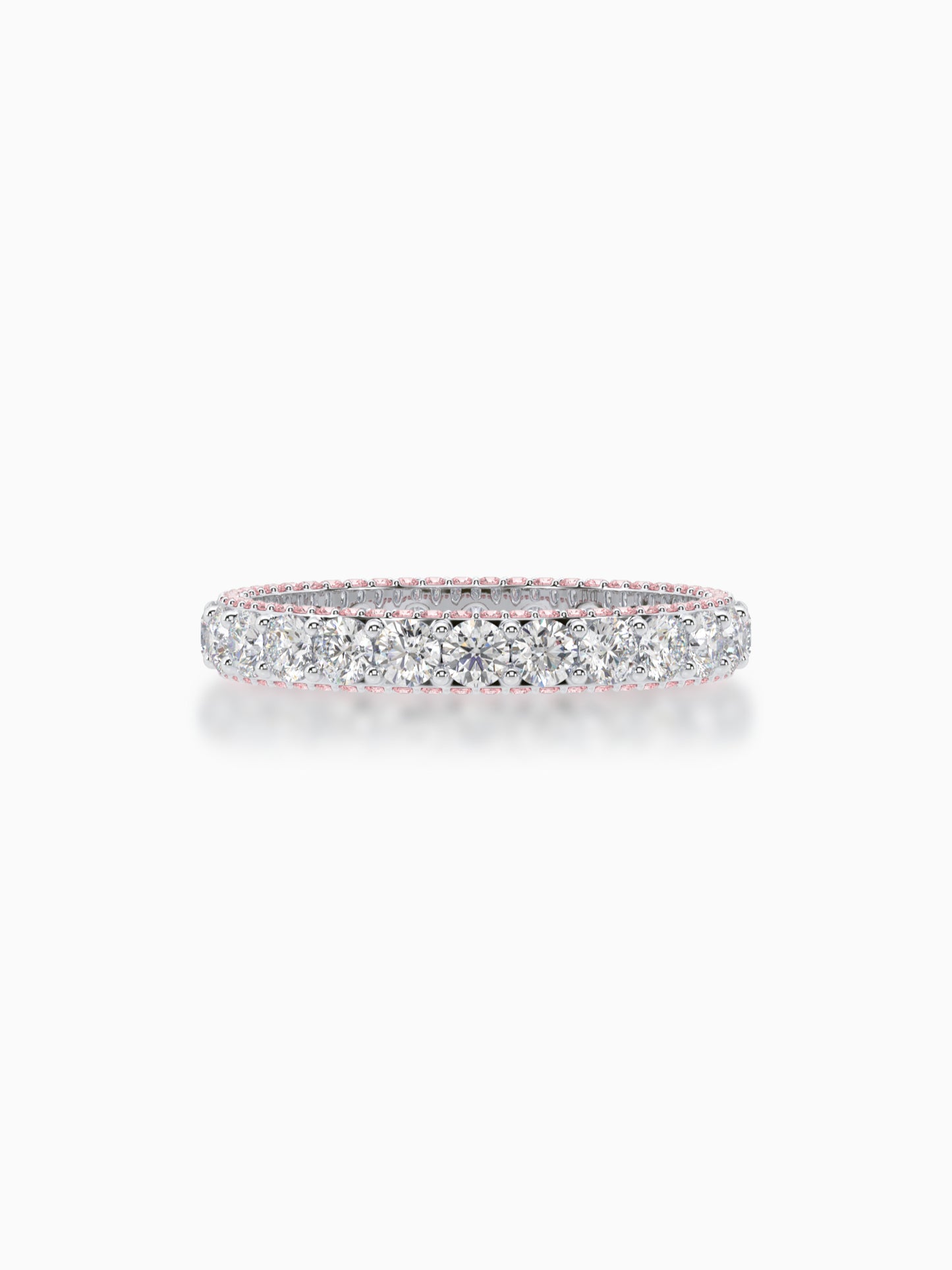 Whirlwind diamond eternity ring