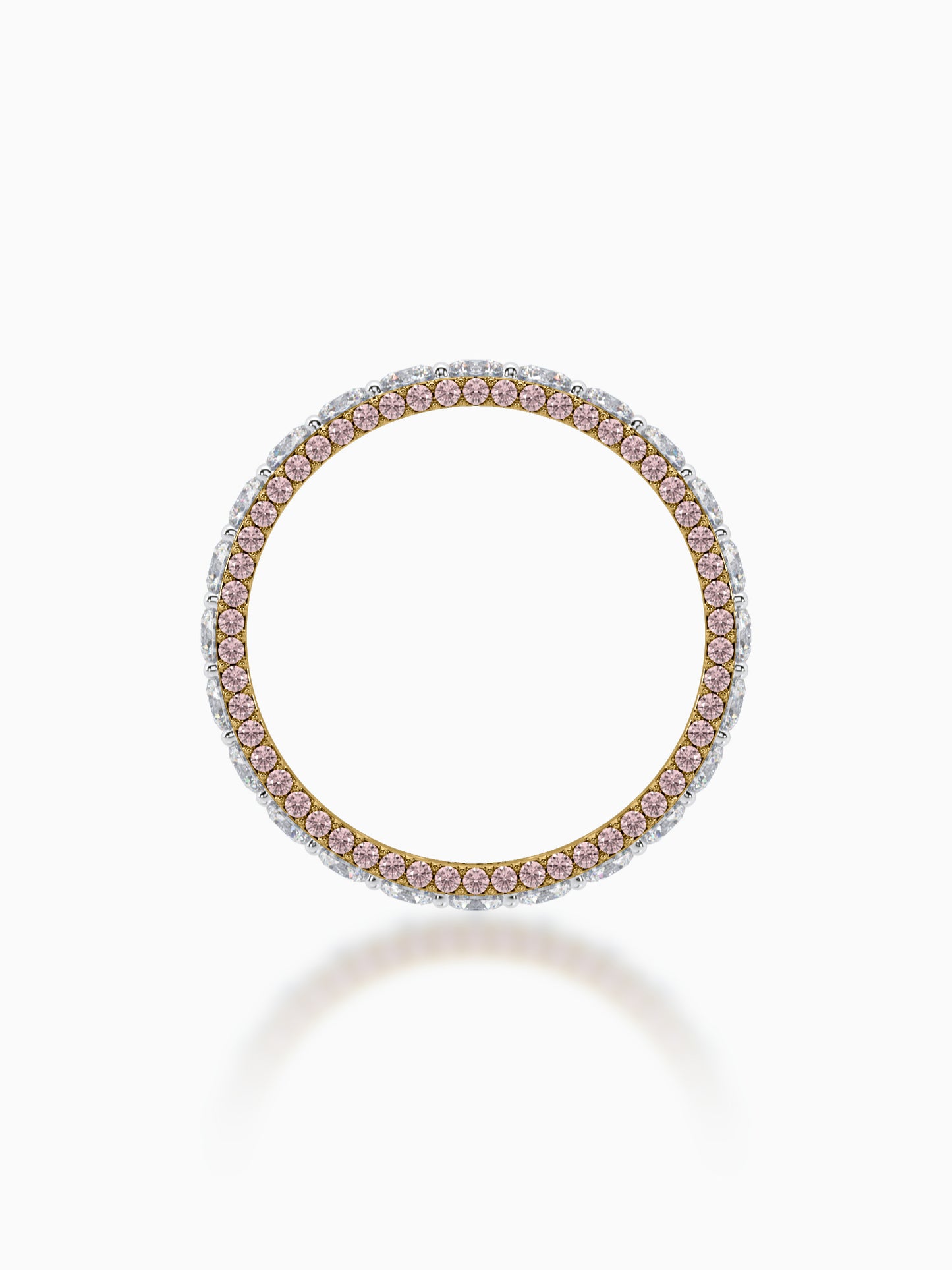 Whirlwind diamond eternity ring