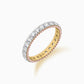 Whirlwind diamond eternity ring