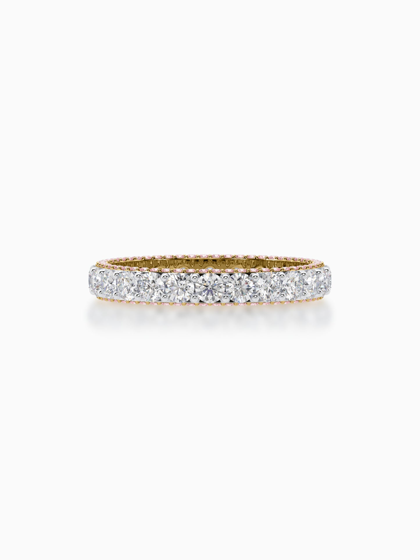 Whirlwind diamond eternity ring