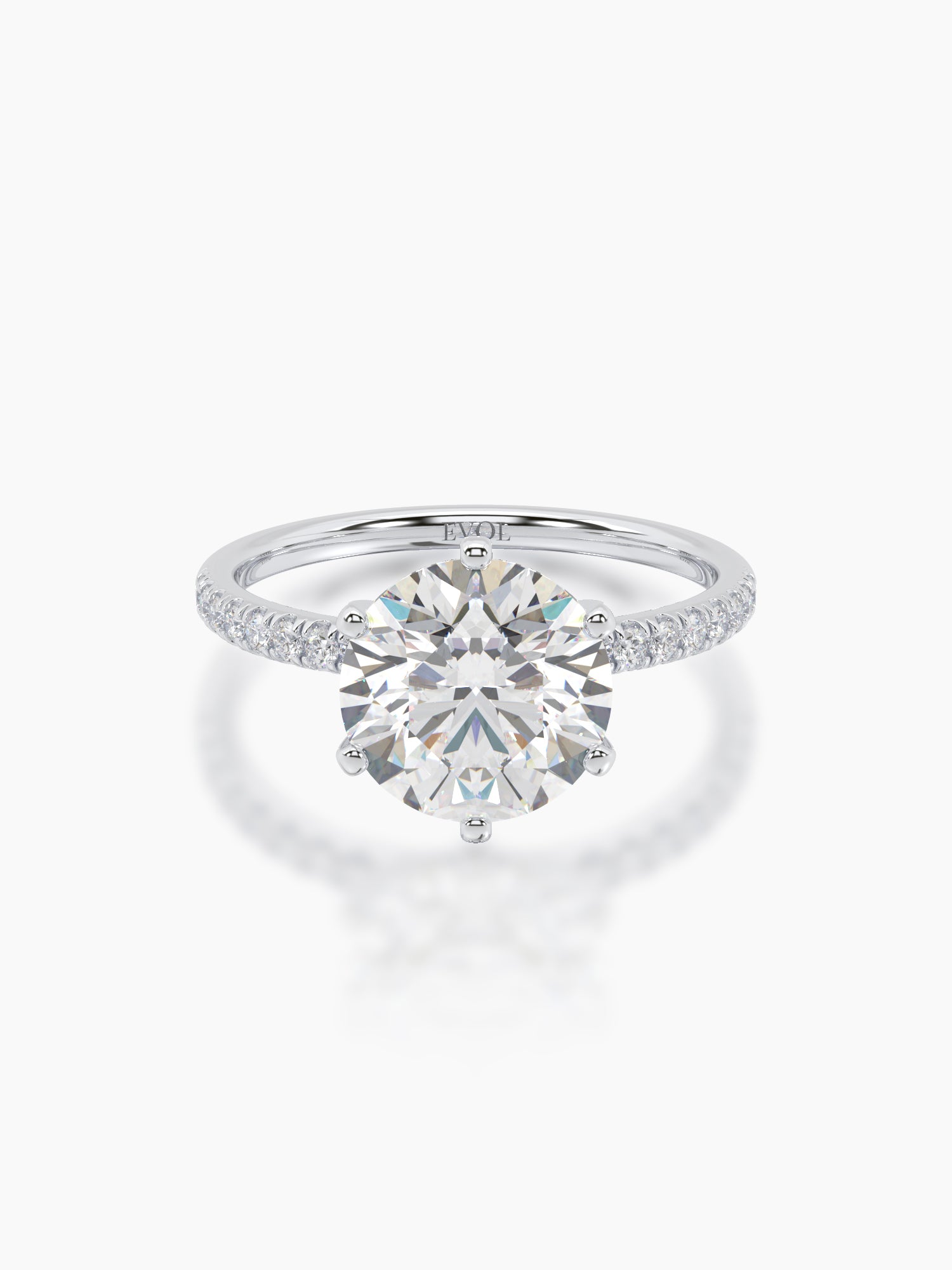 Solitaire Ring- Round - Evol Jewels