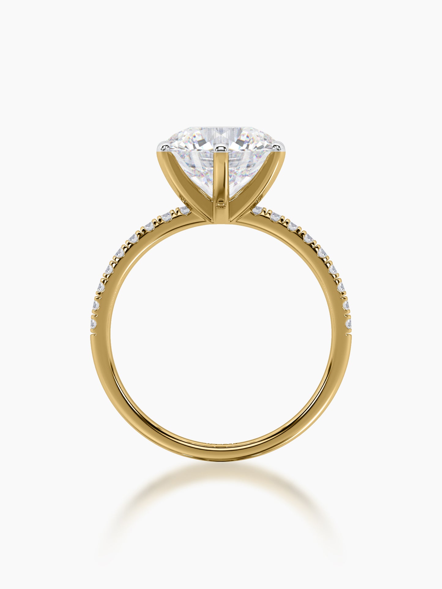 Solitaire Ring- Round - Evol Jewels