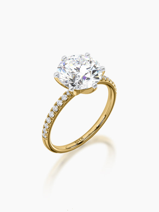 Solitaire Ring- Round - Evol Jewels