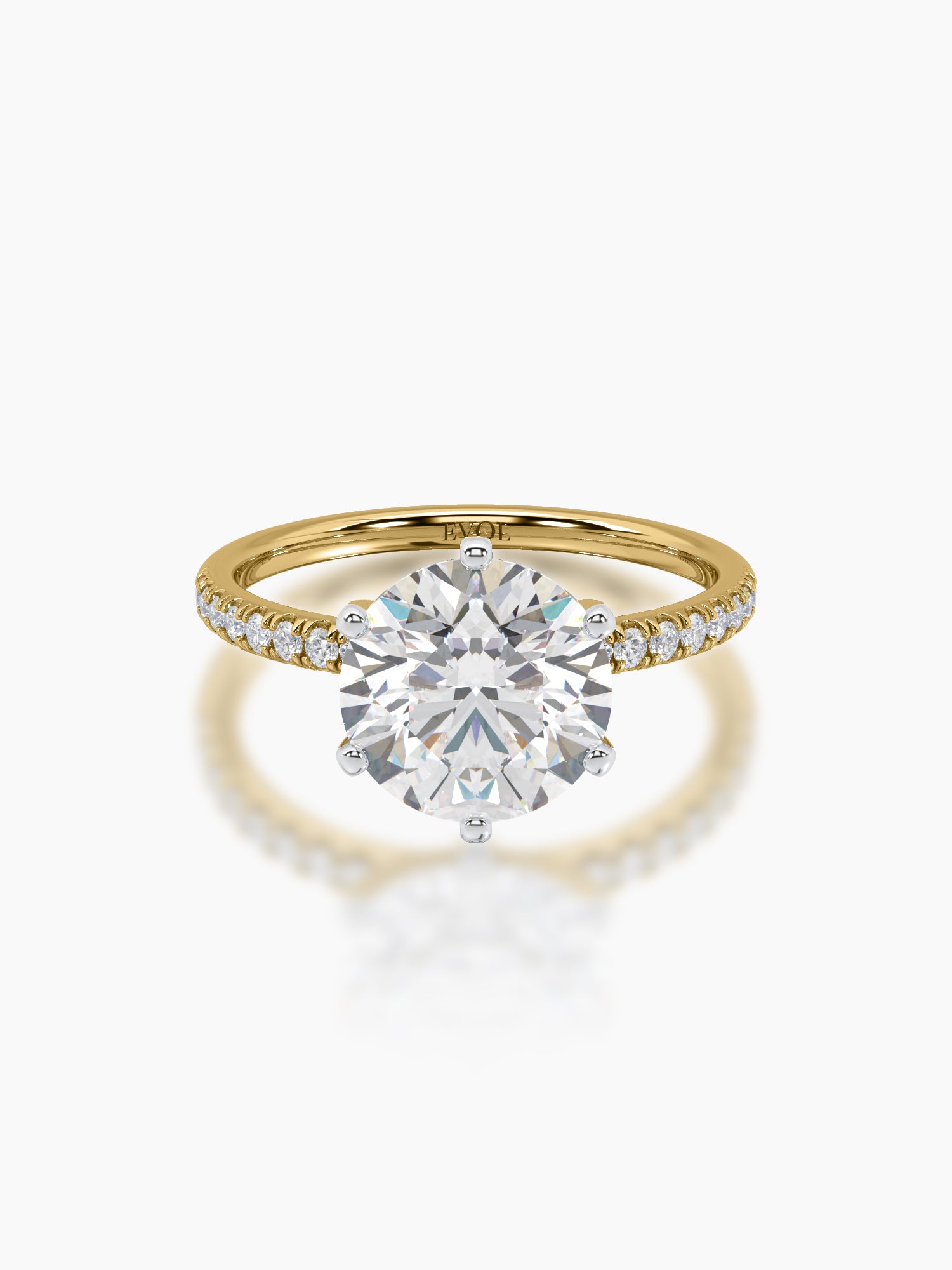 Solitaire Ring- Round - Evol Jewels