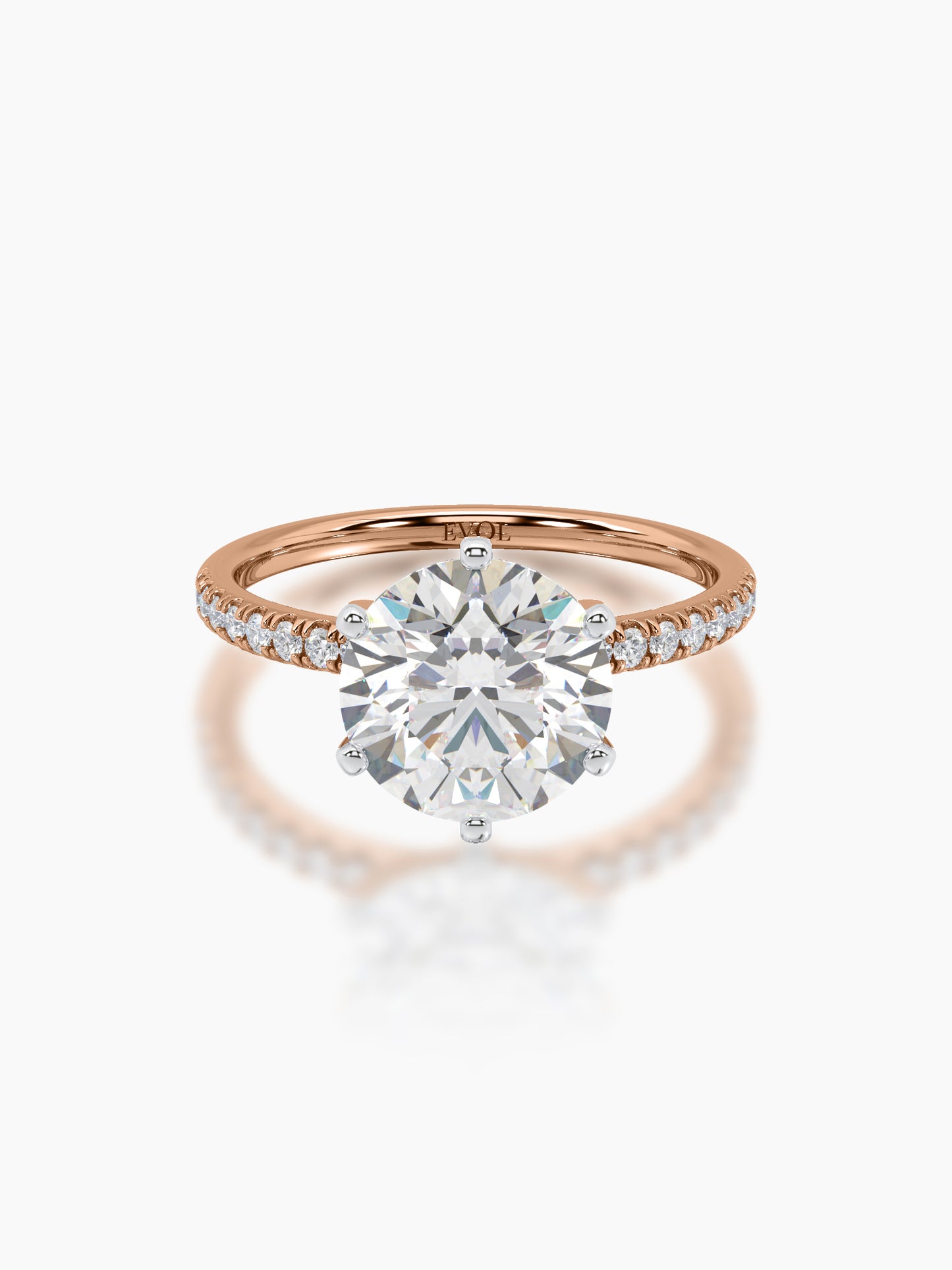 Solitaire Ring- Round - Evol Jewels