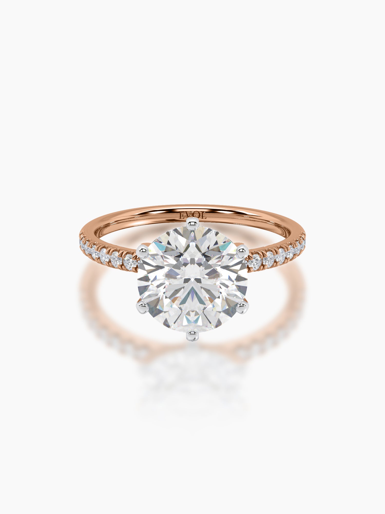 Solitaire Ring- Round - Evol Jewels