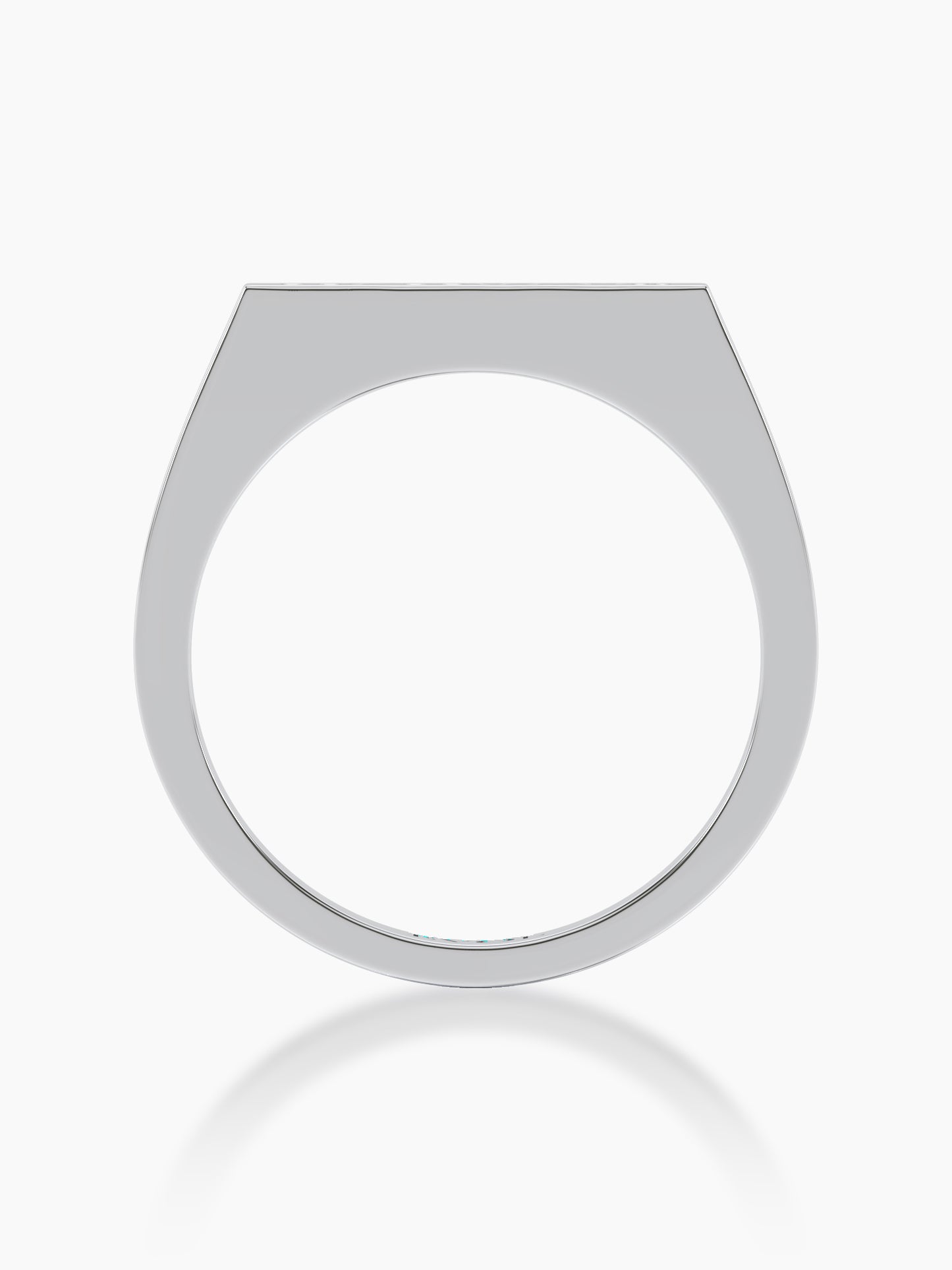 Engraved Band Signet Ring