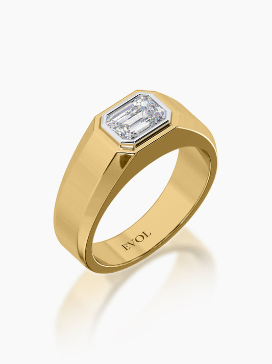 Monolith Emerald Ring