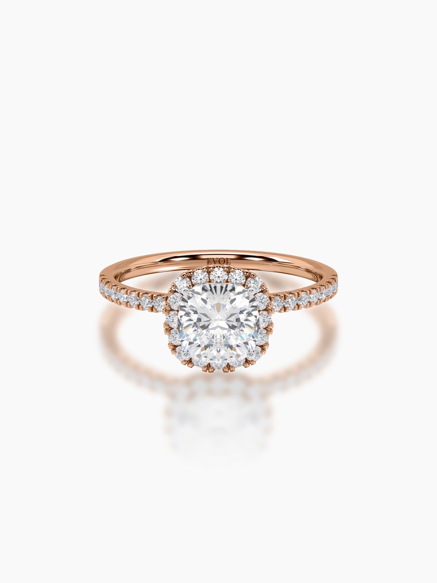 Classic Cushion Halo Ring
