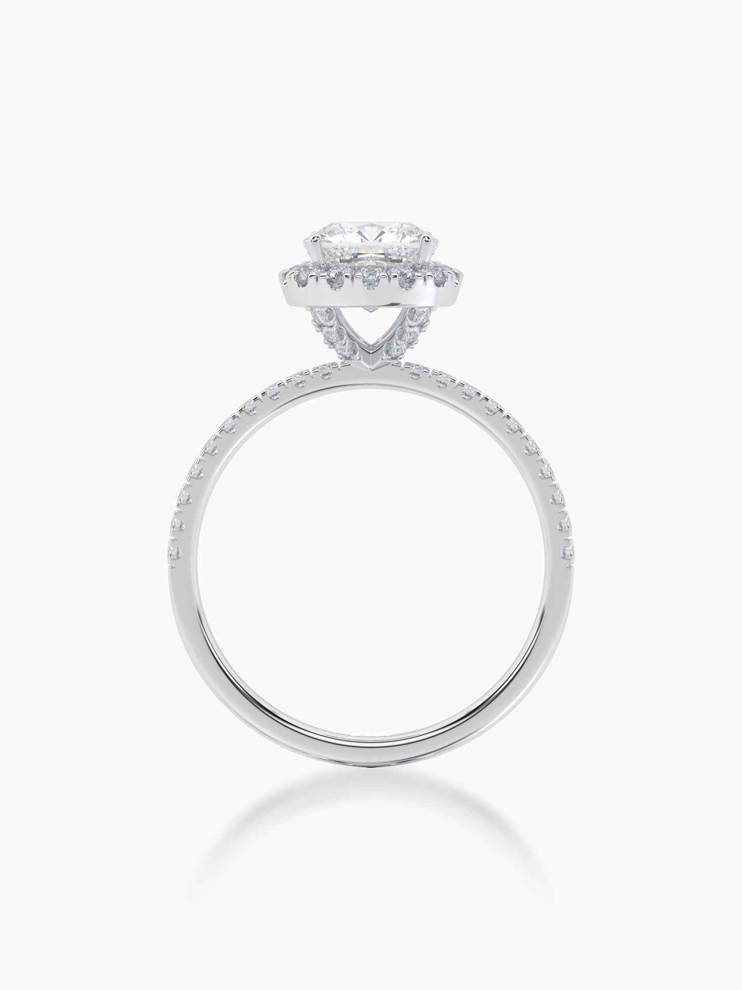 Classic Cushion Halo Ring
