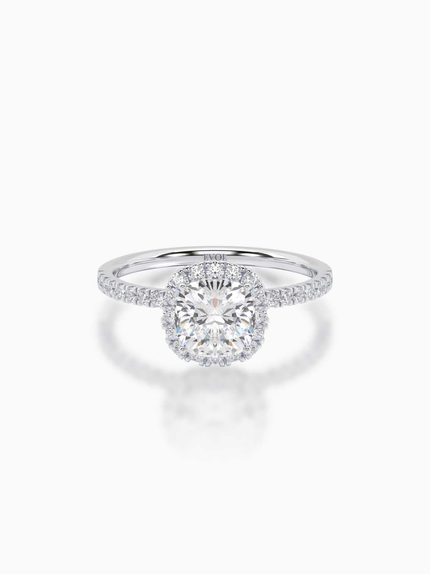 Classic Cushion Halo Ring