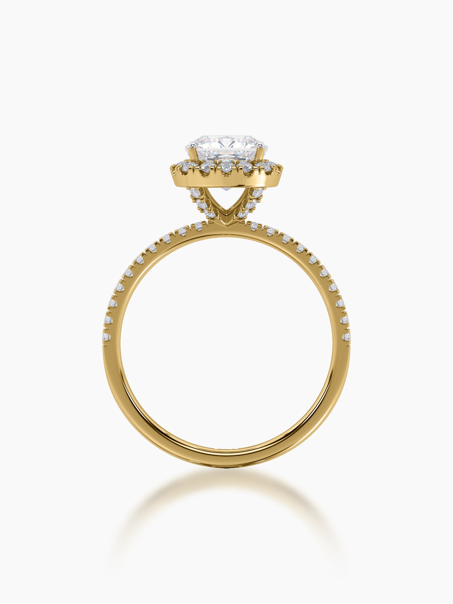 Classic Cushion Halo Ring